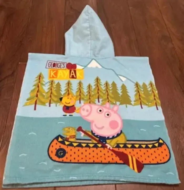 Poncho de bain / mer/ piscine à capuche Peppa Pig. - photo numéro 2