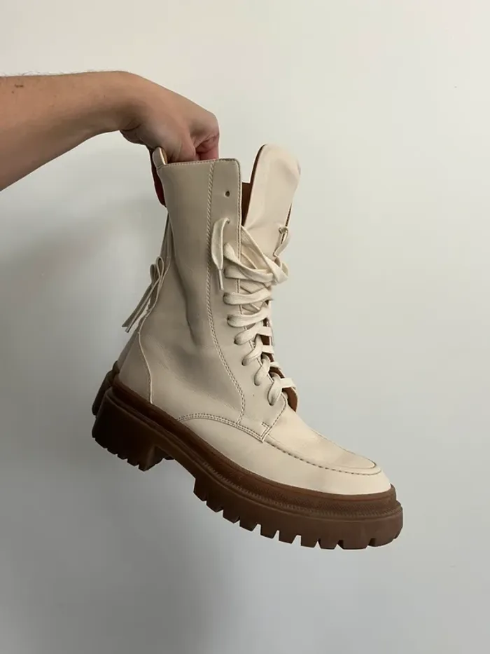Bottines crème NA-KD - photo numéro 2