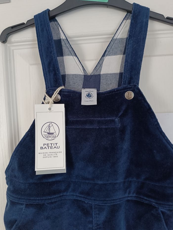 Salopette en velours 36 mois 3 ans petit bateau  neuve - photo numéro 4