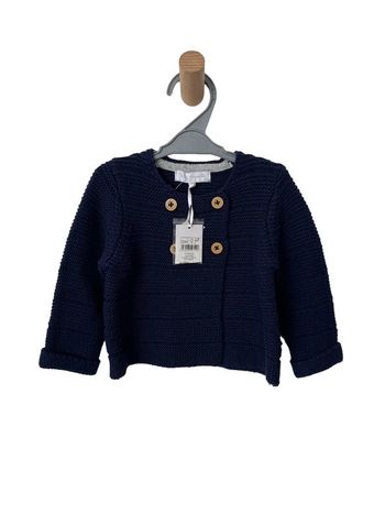(NEUF) Gilet bleu marine 100% coton - Cadet Rousselle 6 mois