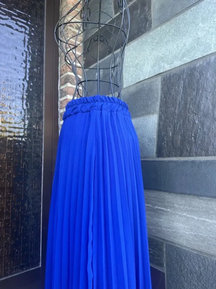 Jupe bleu plissée Amélie & Amélie - photo numéro 7