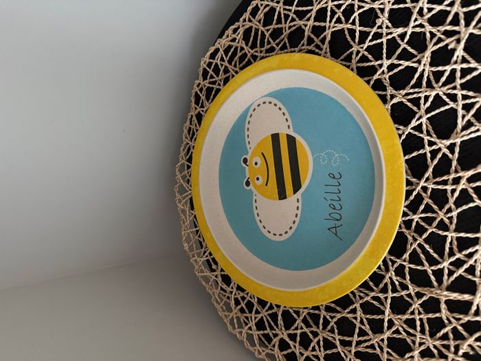 Assiette en bambou pour enfants Abeille - photo numéro 2