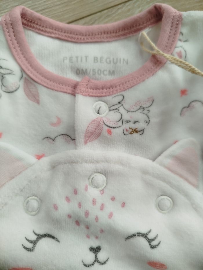 Pyjama petit béguin 0 mois 50 cm neuf - photo numéro 4