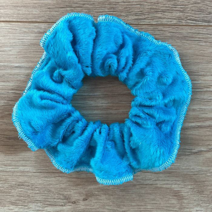 chouchou scrunchie turquoise - photo numéro 2