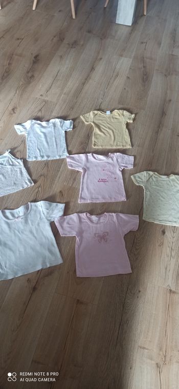 Lot de 7 maillots de corps 2 ans