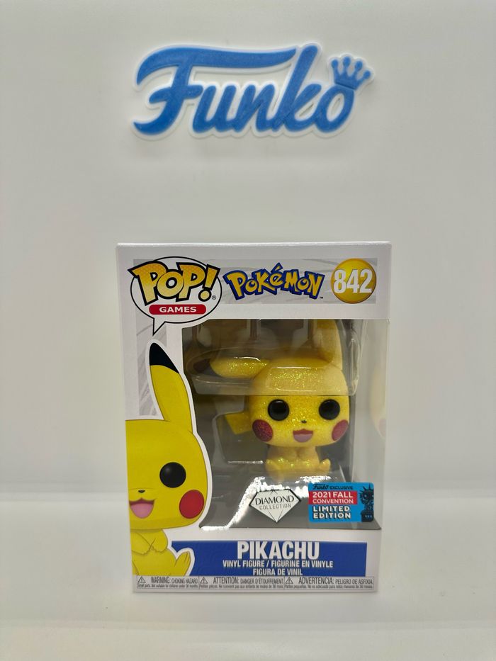 Funko Pop Pokemon Pikachu 842 Diamond Fall Convention 2021