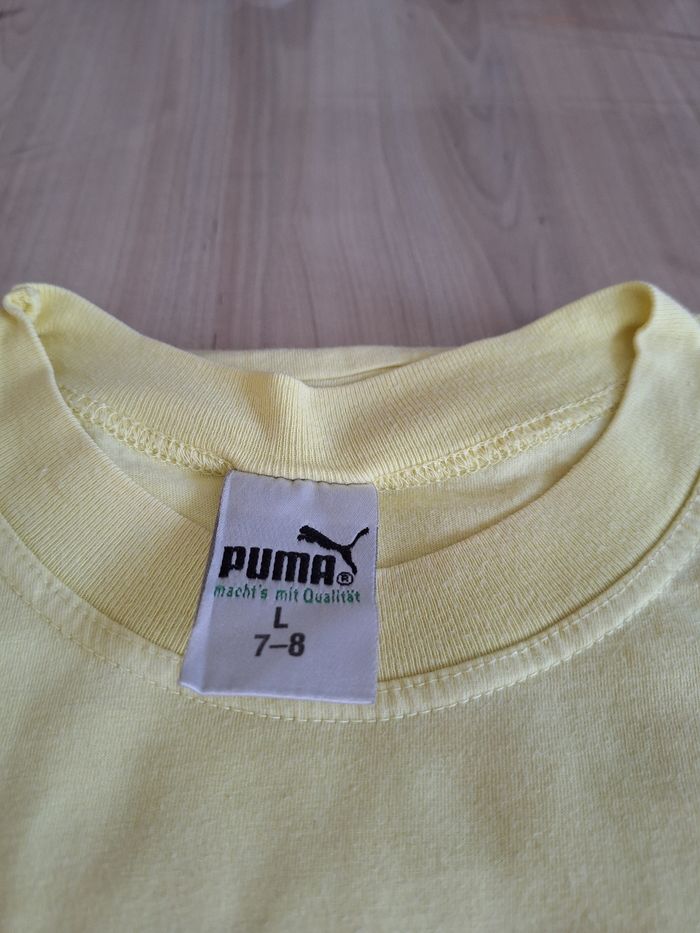 T-Shirt taille L marque Puma couleur jaune - photo numéro 5