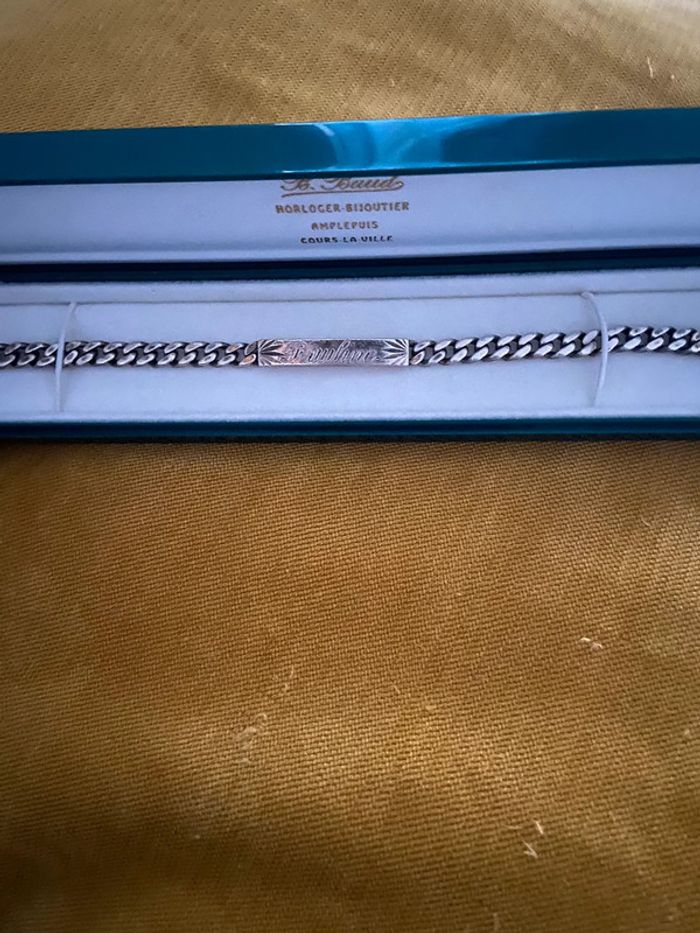 Gourmette en argent