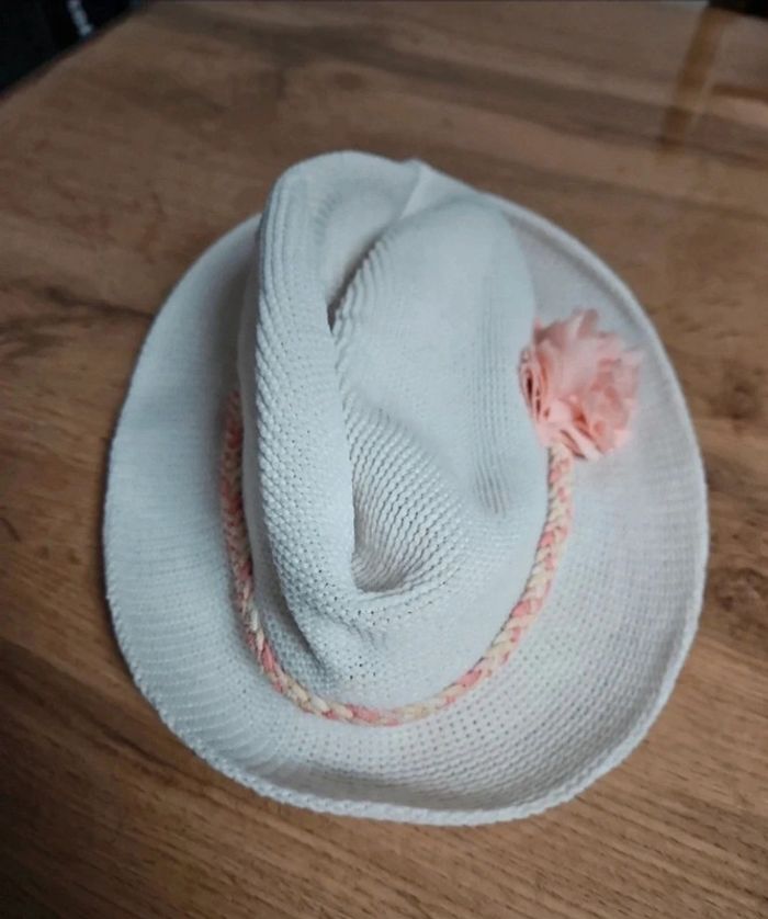 Chapeau fille a fleur 🌸 54 cm - photo numéro 3