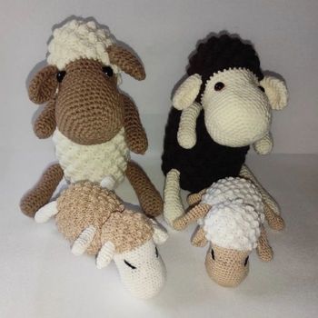 Doudou mouton tricot crochet