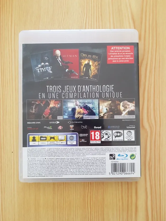 Jeu PS3 ultimate stealth triple pack - photo numéro 3