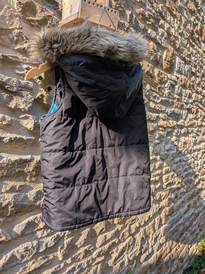 Veste sans manche Roxy enfant réversible 10 ans noire et motifs - photo numéro 2