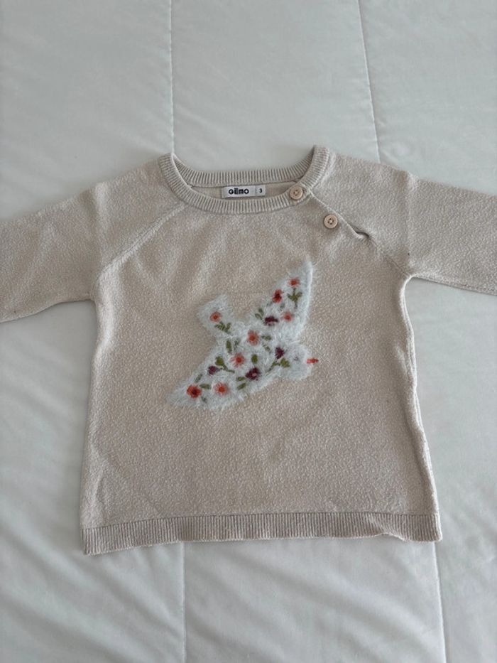 Pull beige Gemo pour petite fille