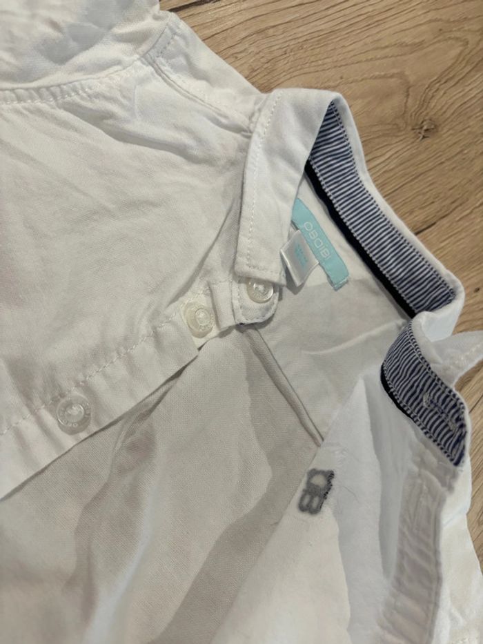 Chemise blanche bébé garçon obaibi 6mois - photo numéro 2