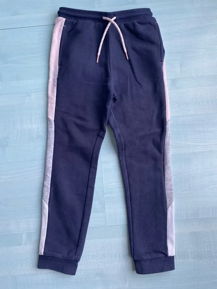 Pantalon de jogging fille bleu marine okaidi 7 ans