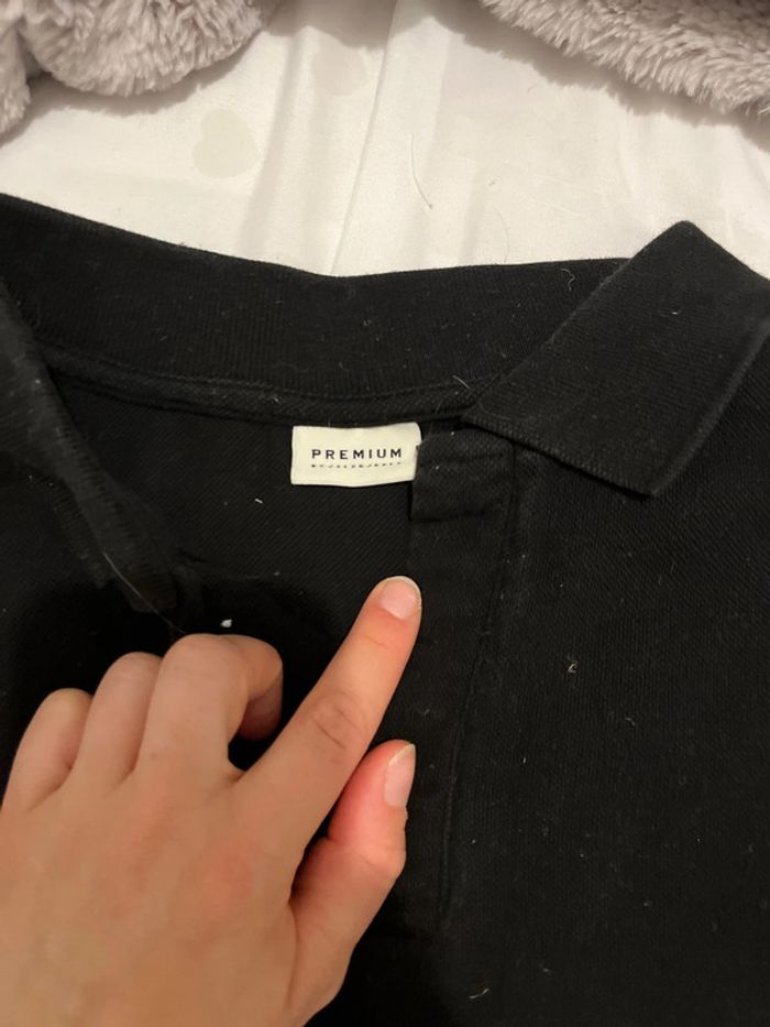 Polo noir homme - photo numéro 2
