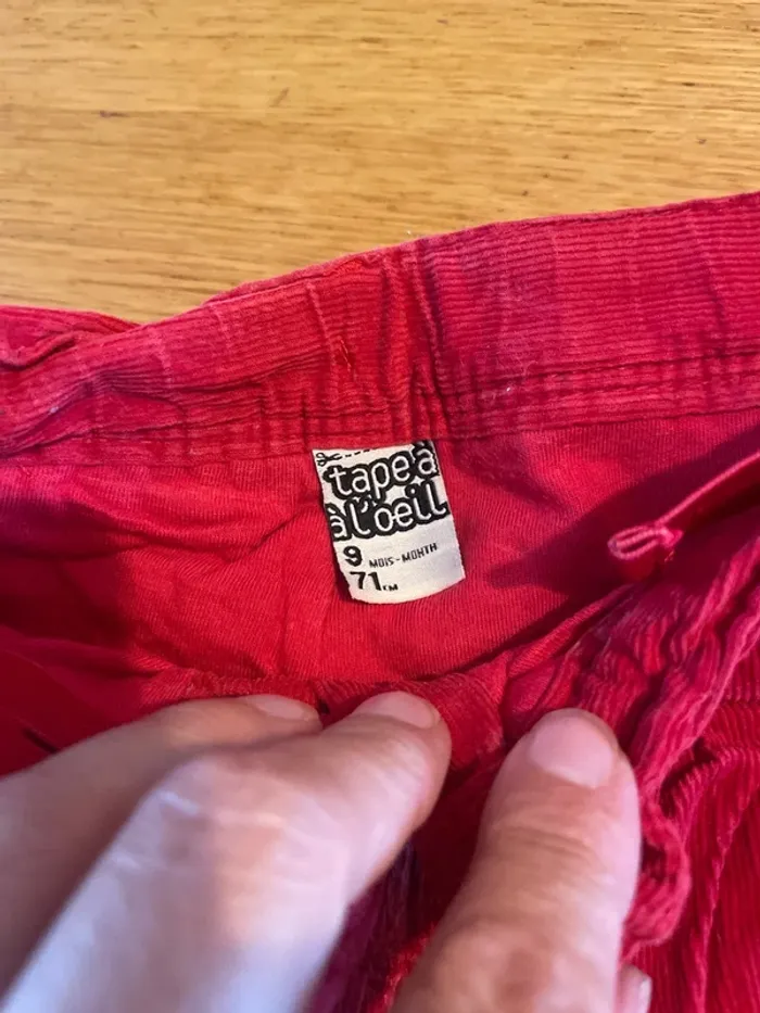 3 pantalons fille 9 mois - photo numéro 4