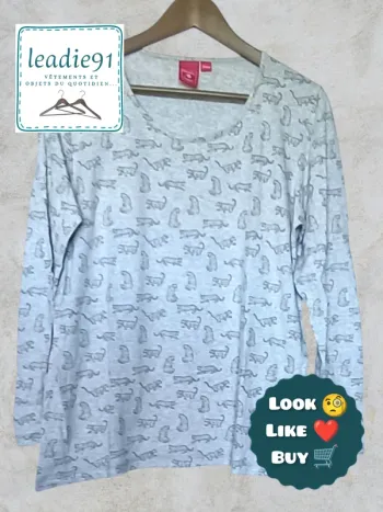 tee-shirt Françoise Saget pour femme 46 / 48 comme NEUF