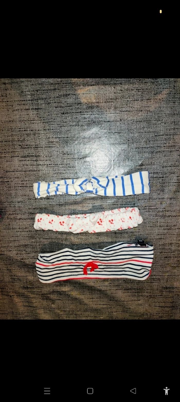 Lot bandeau fille 6 mois