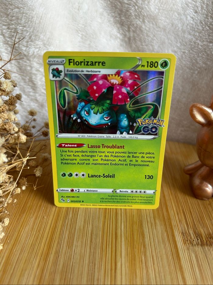 🌿 Carte Pokémon Florizarre 003/078 – Pokémon GO (2022) - photo numéro 2