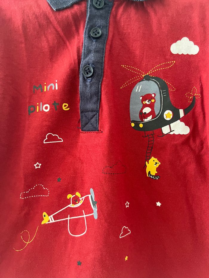 Polo chemise rouge - photo numéro 3