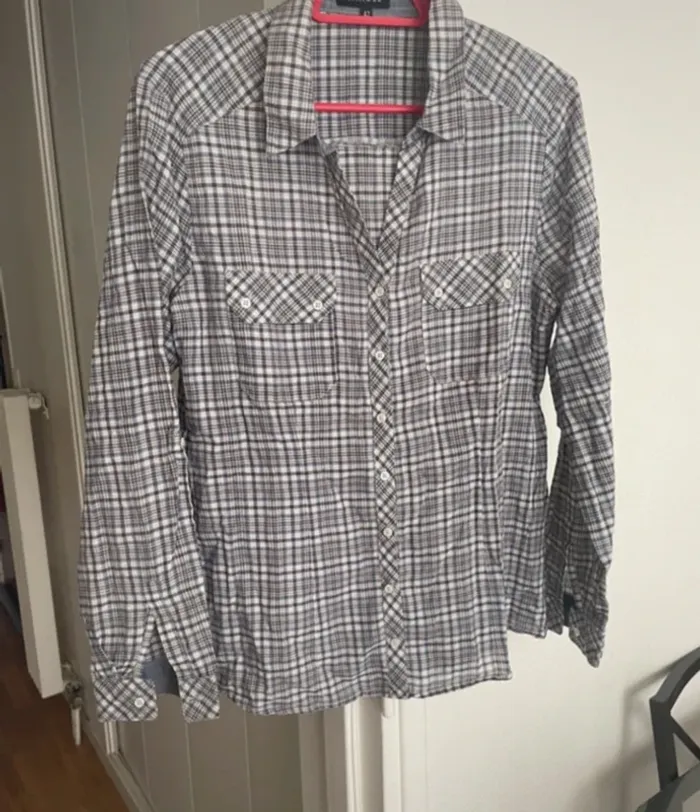 Chemise à carreaux en coton Caroll - photo numéro 5