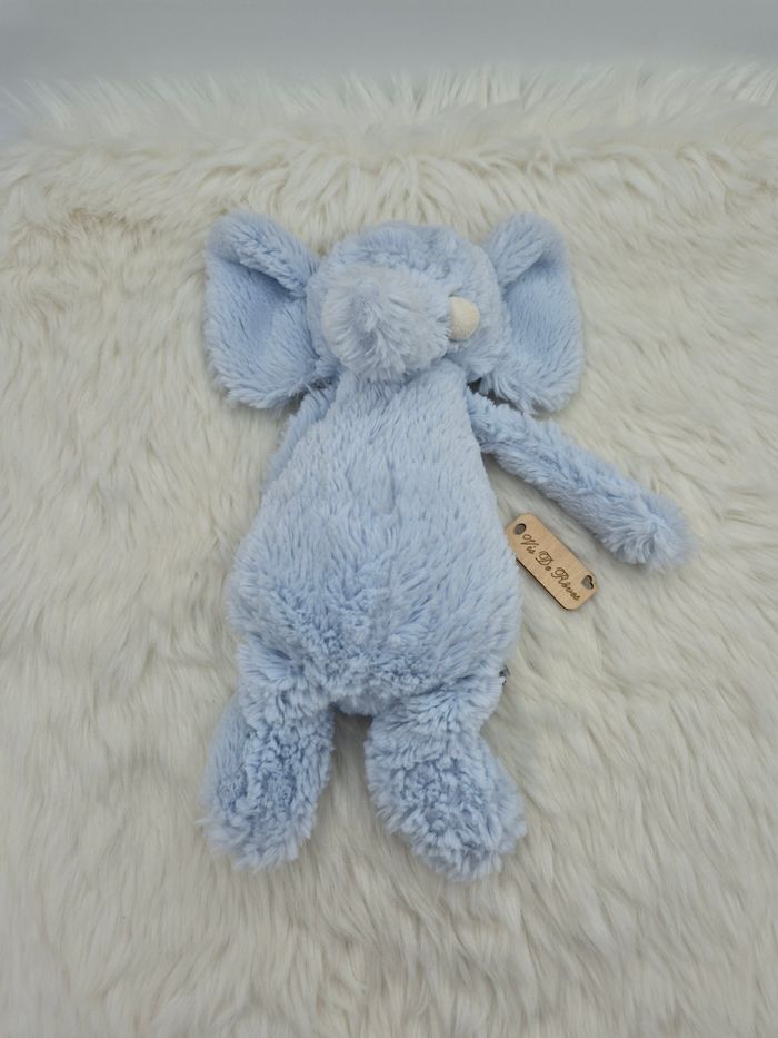 Doudou Peluche Elly Éléphant Bleu Bashfull Jellycat - photo numéro 5