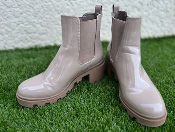 Bottines beige vernies JustFab p38 état neuf