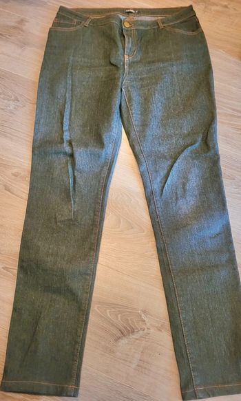 Jeans slim noir à rayures taille 40