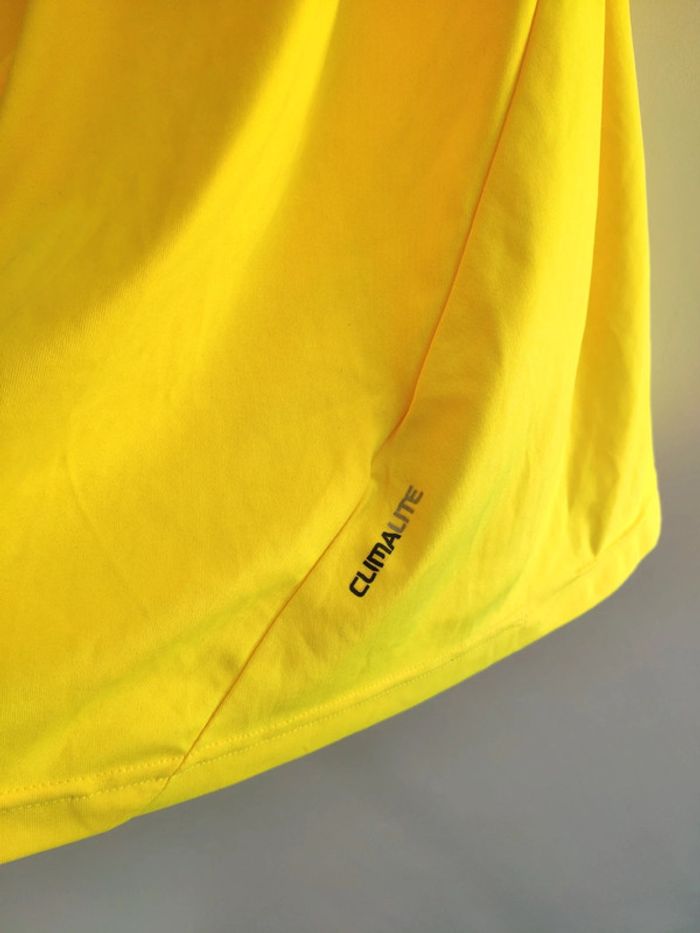 T shirt Adidas maillot foot F50 taille L homme climalite clima365 jaune et noir - photo numéro 7