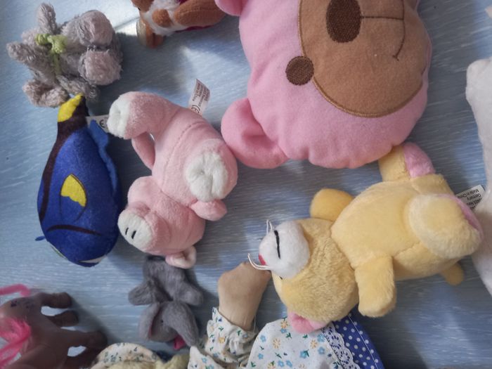 Lot de 10 peluches / poupée / poney - photo numéro 3