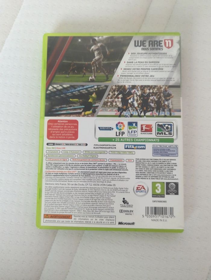 Jeux Xbox 360 FIFA 11 - photo numéro 2