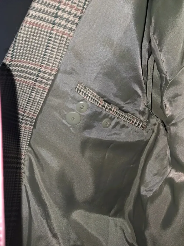 Veste vintage élégante à motif Prince de Galles - photo numéro 8