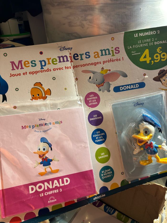Figurine + Livre Donald n 2 Mes Premiers Amis Disney Altaya