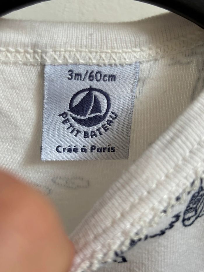 Lot 2 bodies Paris et cœur manches courtes Petit Bateau 3 mois - photo numéro 10