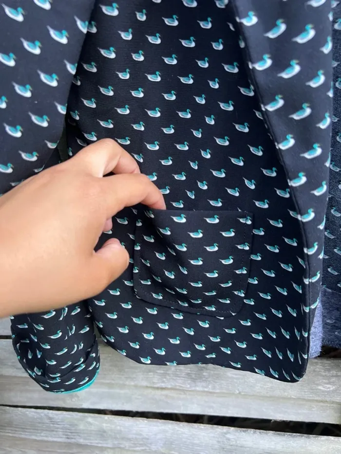 Veste élégante motif canard – Taille 34 Très bon état - photo numéro 11