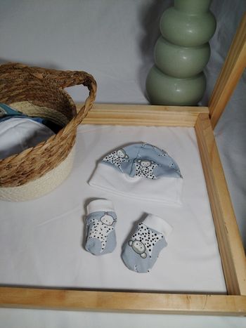 Ensemble bonnet mouffle