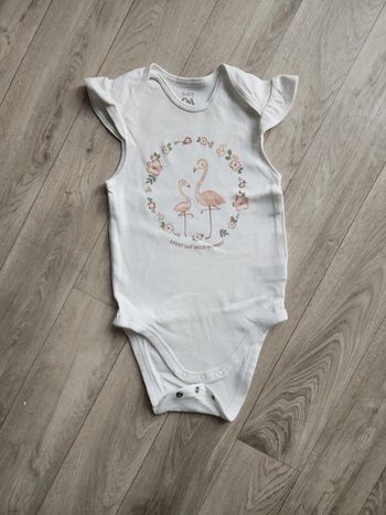 Body sans manches flamant rose 92cm