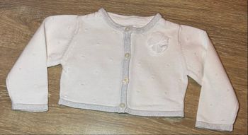 Boléro blanc et argent Baby Club /