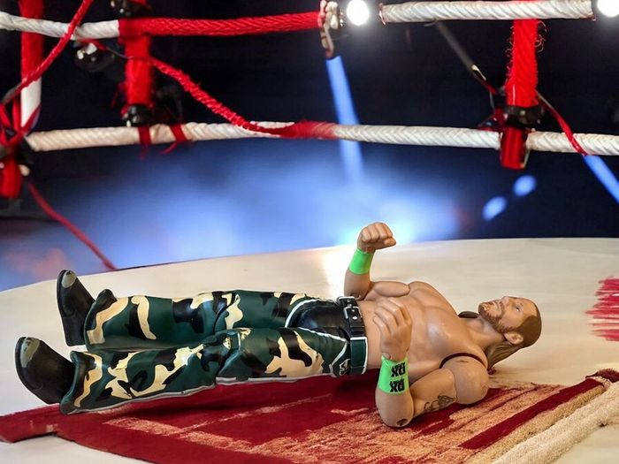 Figurine Wwe Mattel Basic Hbk Shawn Michaels DX Camo 2010 Wrestling Degeneration - photo numéro 6