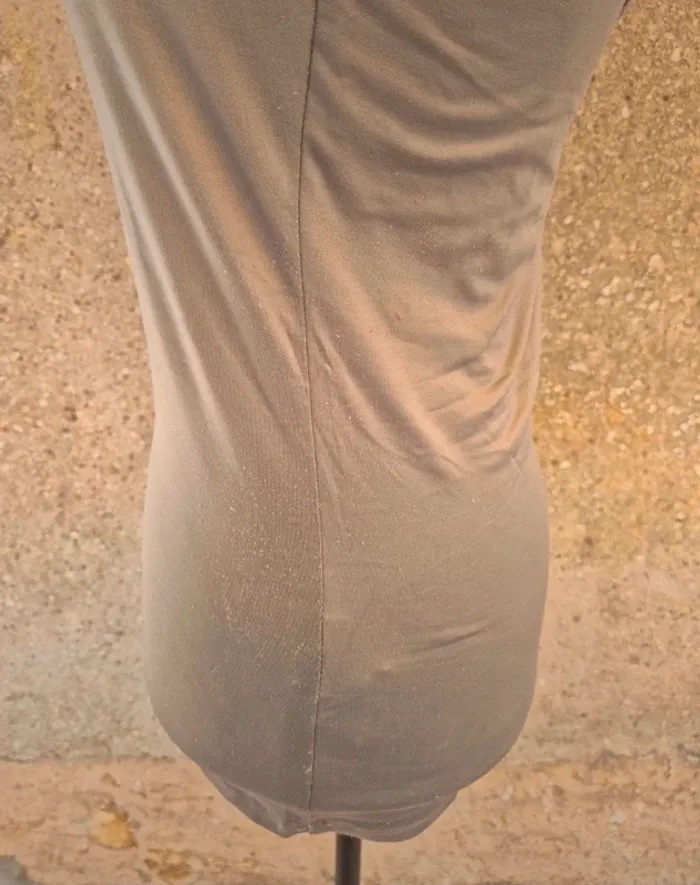 Débardeur kaki/taupe Phildar T.36 - photo numéro 3
