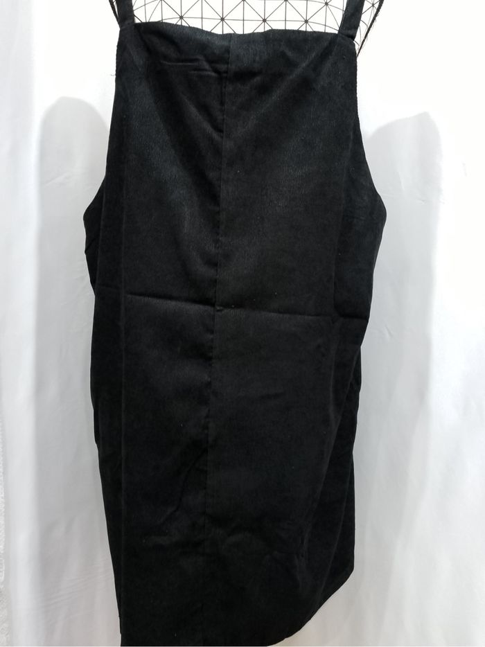Robe débardeur tricotée noire grande taille 54 élégance avec gros boutons vintage confortable - photo numéro 6