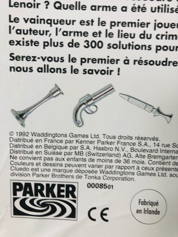 Cluedo le jeu des grands détectives vintage - photo numéro 8