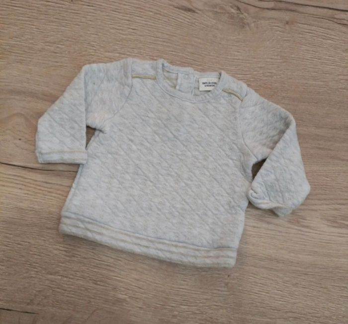 Pull gris - 6 mois - tape à l'oeil - photo numéro 3