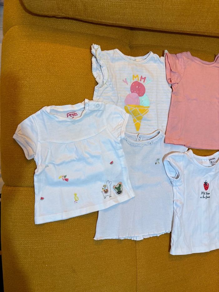 Lot de 7 tee shirts 6 mois - photo numéro 2