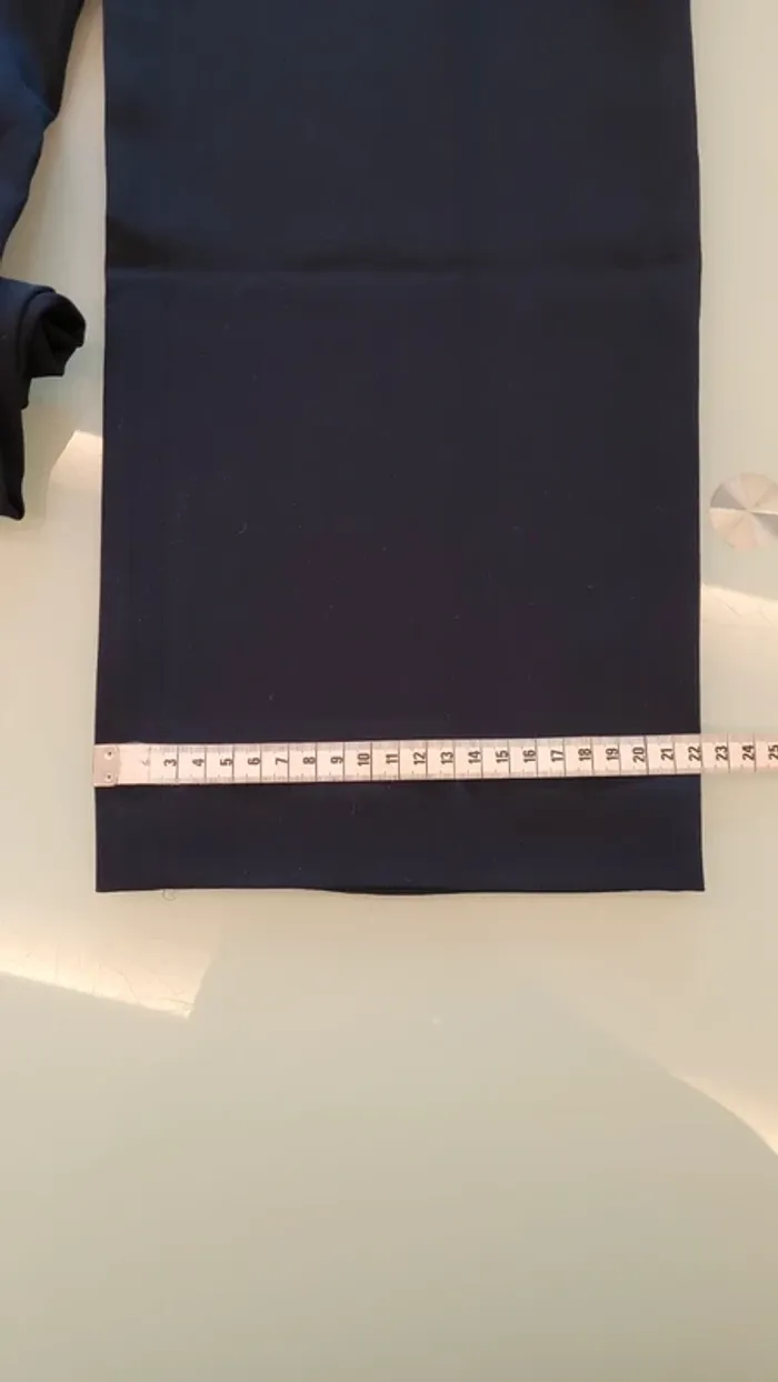 Pantalon tailleur droit taille haute taille élastique - photo numéro 5