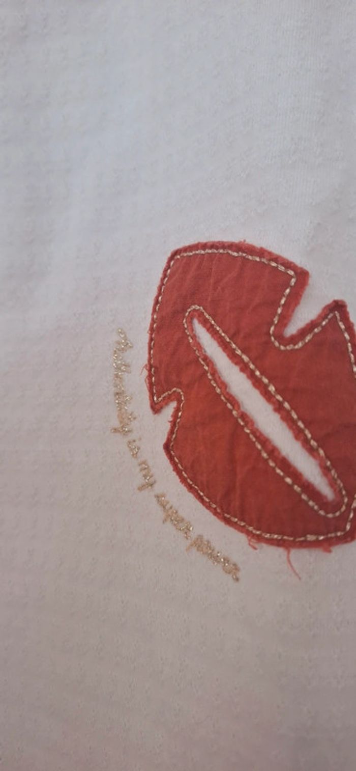 👕 T-shirt manches longues beige Tape à l’Œil – Esprit bohème chic ! - photo numéro 5