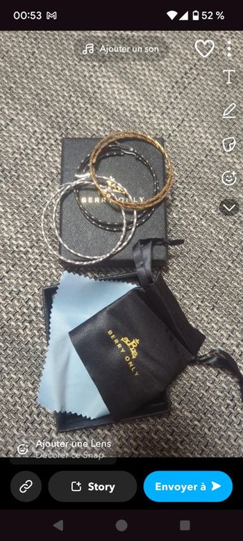 Lots 3paire de créoles torsadé argeté noir doré