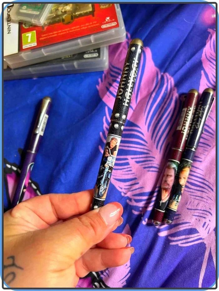 Lot 4 stylos de collection johnny Hallyday - photo numéro 3
