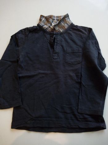Polo bleu fonce